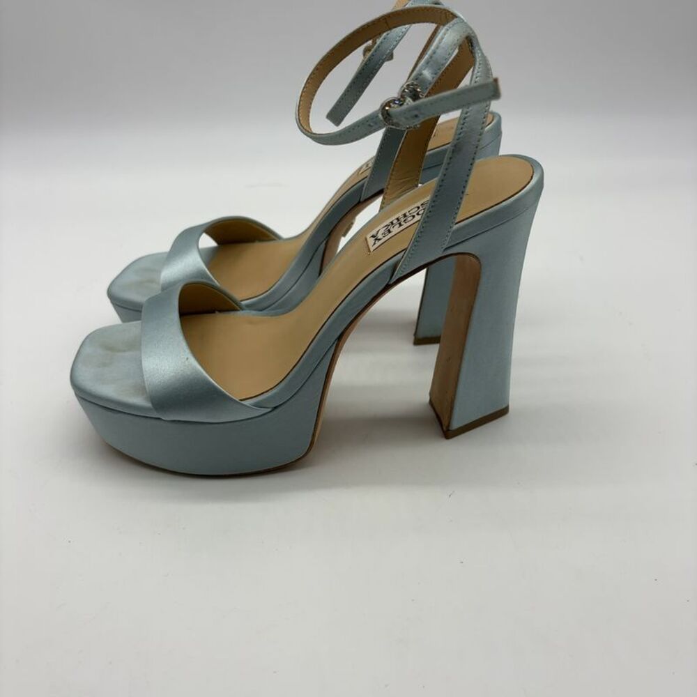 Badgley Mischka Satin Platform Sandals - Picture 5 of 7